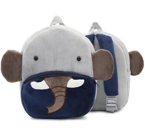 Children School Backpack Cartoon Rainbow Design Soft Plush Material For Toddler Baby Girls Kindergarten Kids School Bags