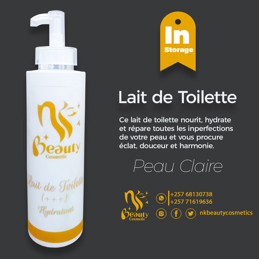 Lait de Toilette – Hydratant & Réparateur