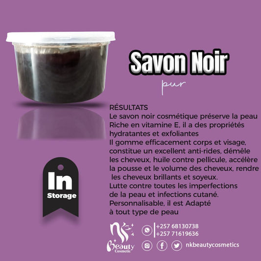 Savon Noir Pur et moueleux